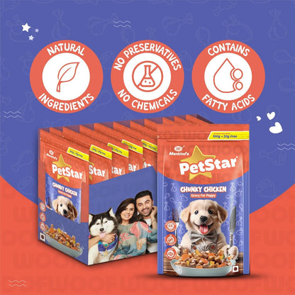 PetStar Chunky Chicken Gravy for Puppy 15 Pack Box x 120g Each