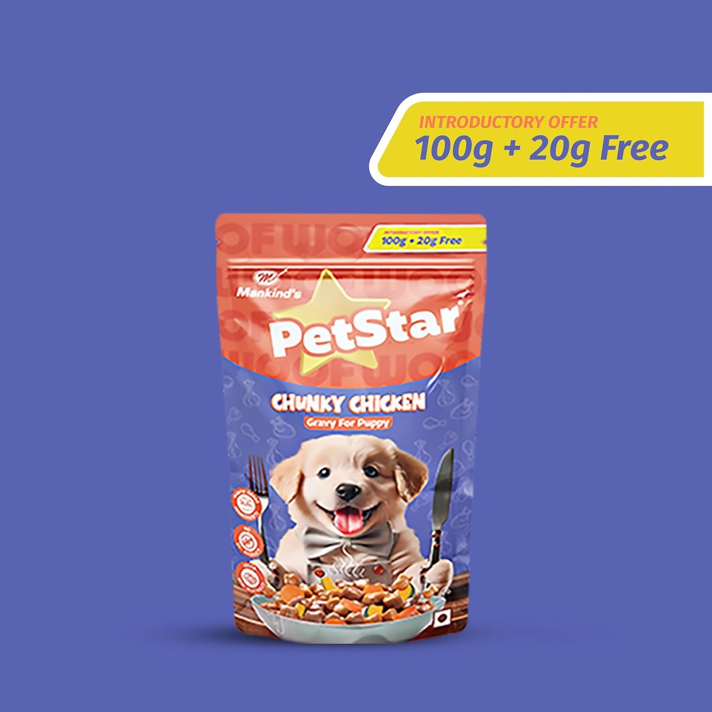 PetStar Chunky Chicken Gravy for Puppy 15 Pack Box x 120g Each