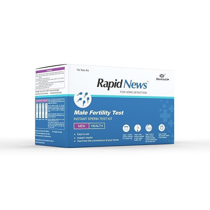 Rapid News Male Fertility Instant Sperm Test Kit 1N Test Kit