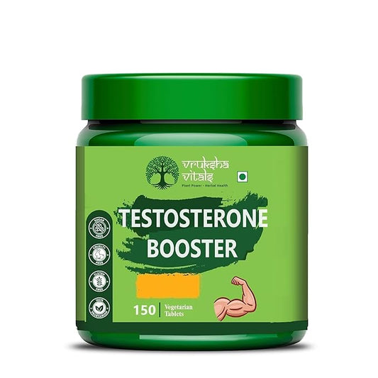 Vruksha Vitals Testosterone Booster with Tribulus Terrestris Ashwagandha - 150 tablets