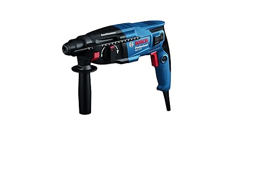 Bosch GBH 220 Corded Electric Rotary Hammer with SDS Plus 720W 2 J 2.3 Kg 3 Modes for Concrete Metal &amp; Wood + கேரிங் கேஸ் 1 ஆண்டு உத்தரவாதம்