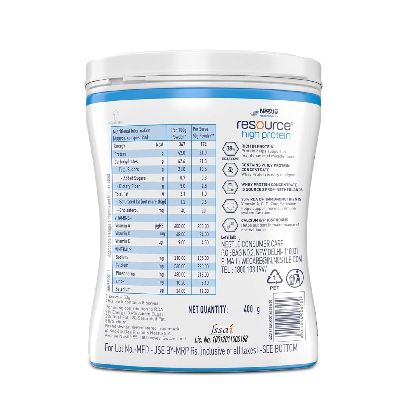 Nestle Resource High Protein  400 g