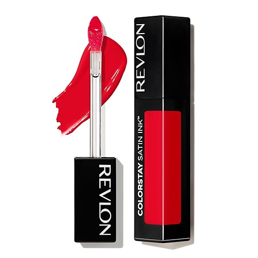 Revlon Liquid Lipstick Face Makeup ColorStay Satin Ink Longwear Rich Lip Colors Formulated with Black Currant Seed Oil 015 Fire & Ice 0.17 Fl Oz