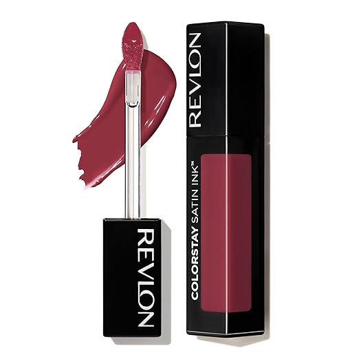 Revlon ColorStay Satin Ink Liquid Lipstick | Longlasting 16 Hrs| Smudge Proof | Vitamin E- Silky Sienna 5ml