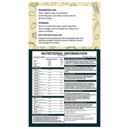 Rasayanam Multivitamin for Men  51 ingredients  9 Blends  Heart blend Pre and Probiotic blends Biotin skin blend Ashwagandha muscle recovery blend  Best Multivitamin for men- 60 Tablets