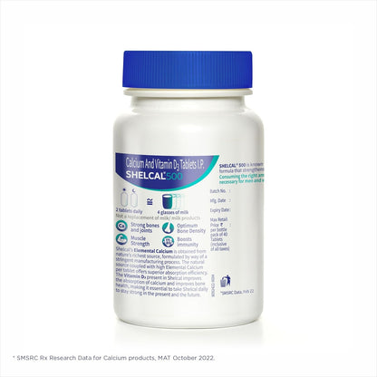 Shelcal 500 40 Tablets BT Sale