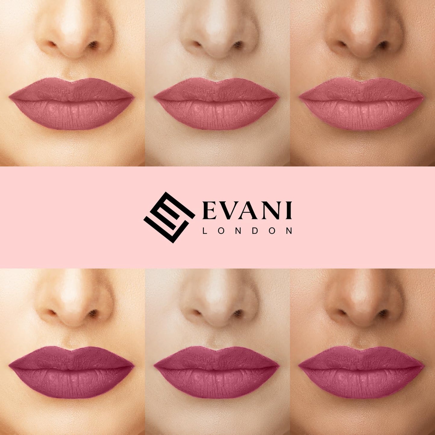 Evani Double Dare 2 in 1 Liquid Matt Lipstick for women  2in1 Lip Colours Infused with Ceramide up to 12hr wateproof with Ultra Matte Finish (Dusty Rose 5 ml)