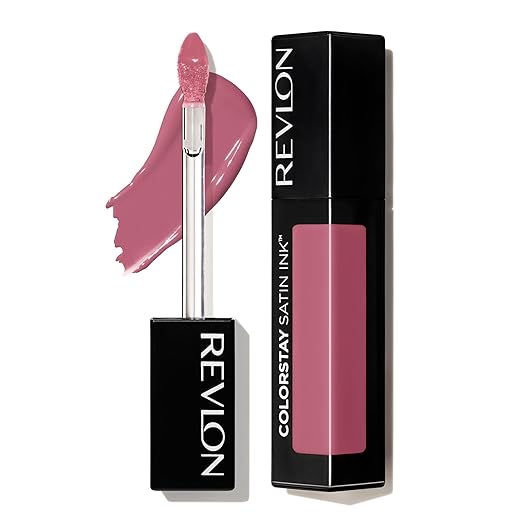 Revlon ColorStay Satin Ink Liquid Lipstick | Longlasting 16 Hrs| Smudge Proof | Vitamin E- Mauvey Darling 5ml