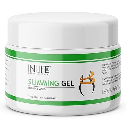 INLIFE Slimming Gel | Ayurvedic Herbal Product for Men Women | Garcinia Cambogia Aloe Vera Jatiphala Guggulu - 100g