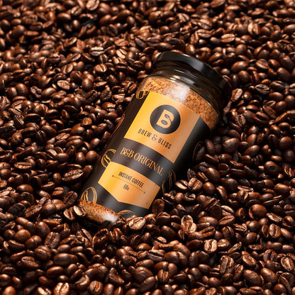 Brew & Bliss Original Coffee  60g  Instant Flavoured Strong Coffee for Hot & Cold  Best Authentic Naturally Processed Coffee Powder