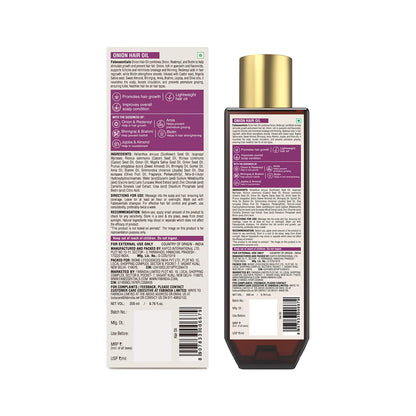 Fabessentials Onion Hair Oil with Redensyl  Biotin 200 ml  AntiHairfall Hair Oil  Free from Silicone  Mineral Oil