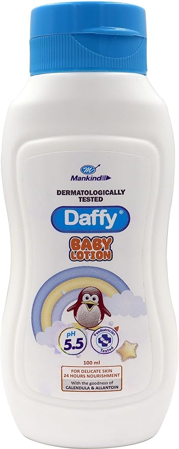 Daffy Baby Lotion | With the goodness of Calendula & Allantonin | Paediatrician Tested | with pH 5.5 | 100ml