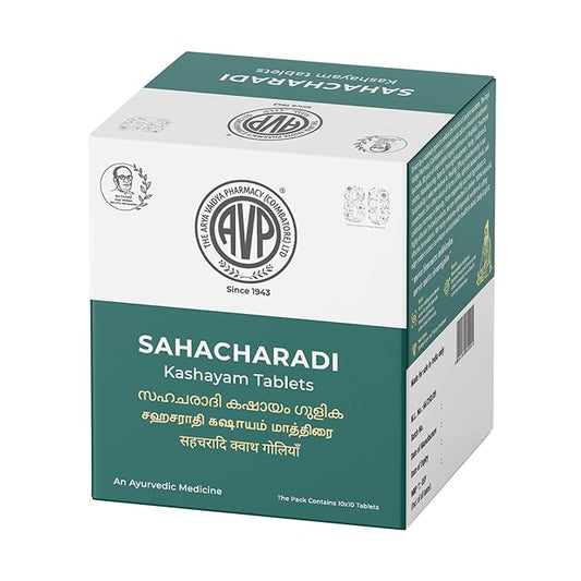 THE ARYA VAIDYA PHARMACY (COIMBATORE) LIMITED AVP Sahacharadi Kashayam 100 Nos Tablets Lower Body Pain Helps Reduce Swelling