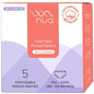 Nua Overnight Disposable Period Panties  Pack of 5  (XXL XXXL)  Heavy Flow Absorbency  Leakproof Protection  Discreet  Secure  Breathable  No Rashes  No Discomfort