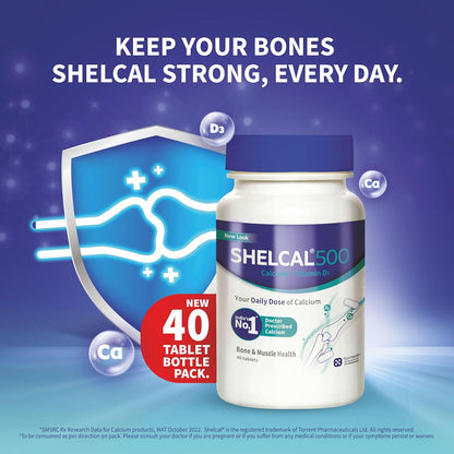 Shelcal 500 40 Tablets BT Sale