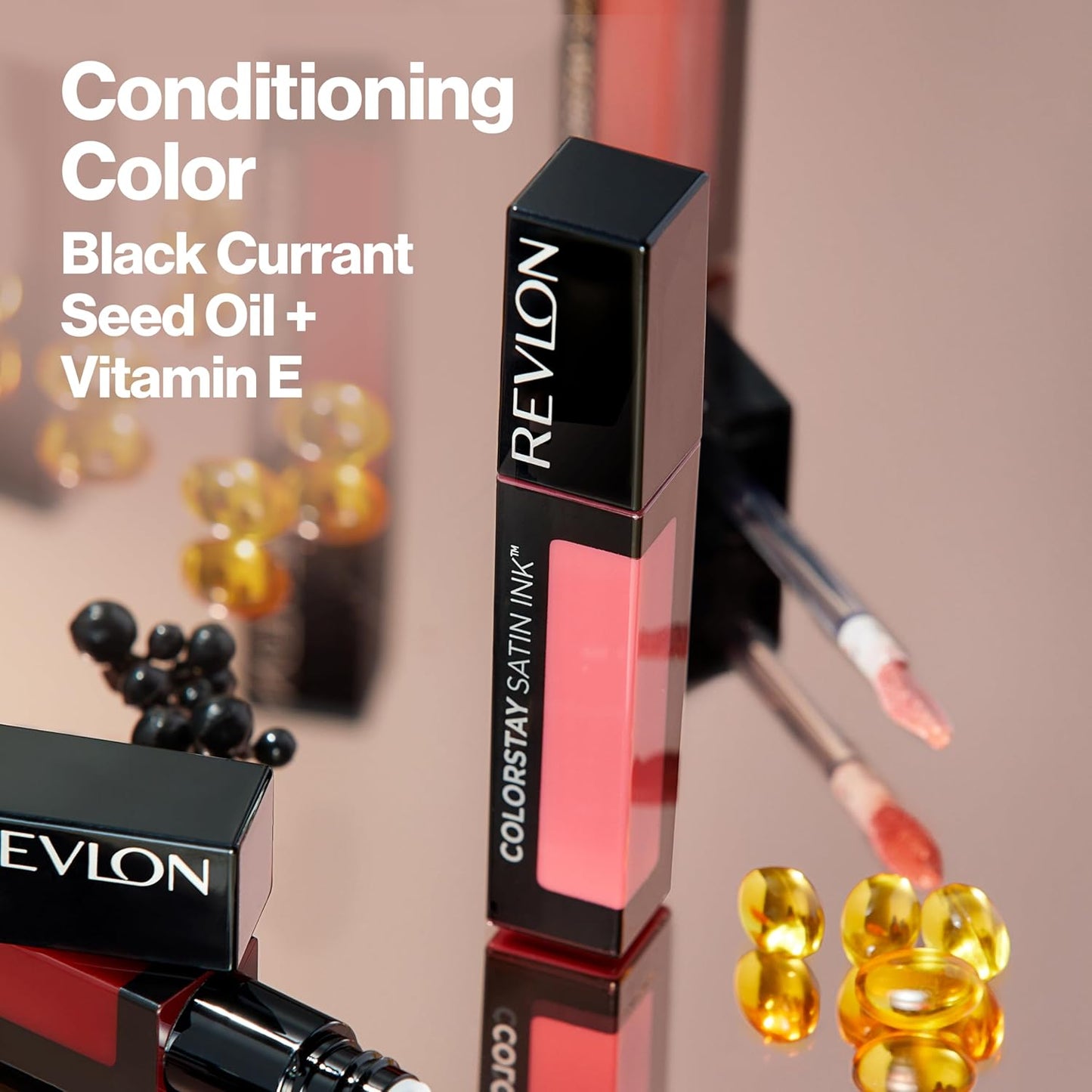 Revlon ColorStay Satin Ink Liquid Lipstick | Longlasting 16 Hrs| Smudge Proof | Vitamin E- Silky Sienna 5ml