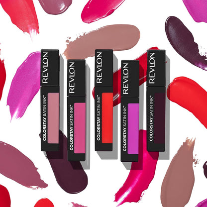 Revlon ColorStay Satin Ink Liquid Lipstick | Longlasting 16 Hrs| Smudge Proof | Vitamin E- Your Go To 5ml