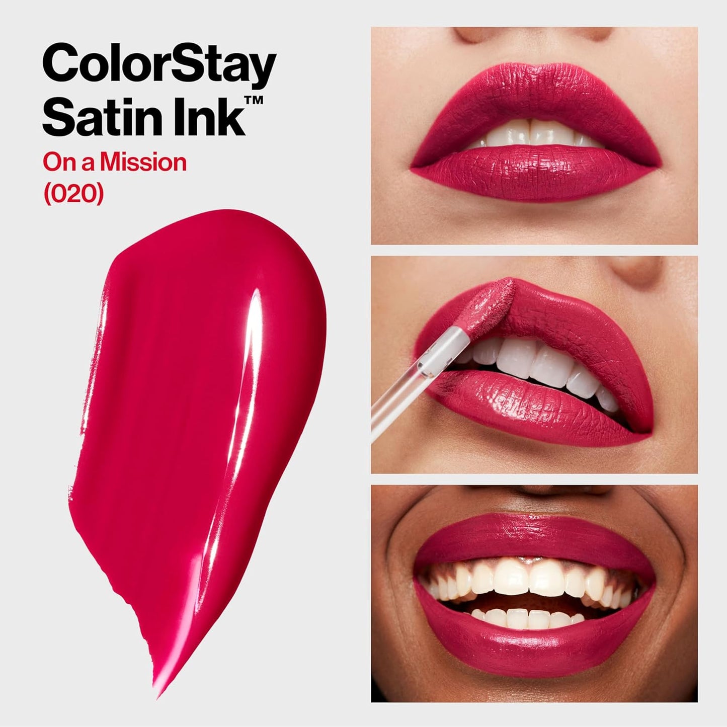 Revlon ColorStay Satin Ink Liquid Lipstick | Longlasting 16 Hrs| Smudge Proof | Vitamin E- On A Mission 5ml