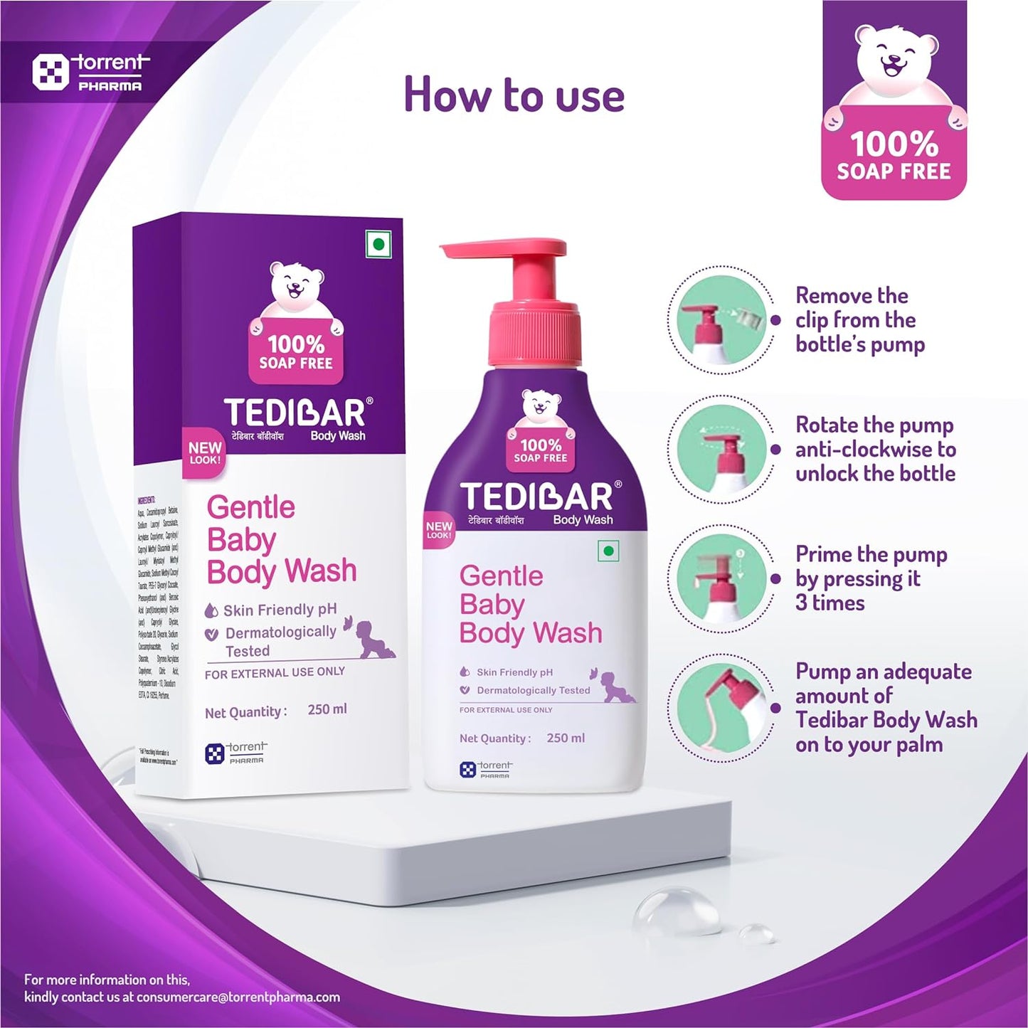 Curatio-TEDIBAR-Baby-Body-Wash-250ml-1Pk