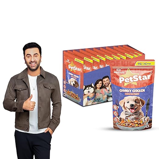 PetStar Chunky Chicken Gravy for Puppy 15 Pack Box x 120g Each