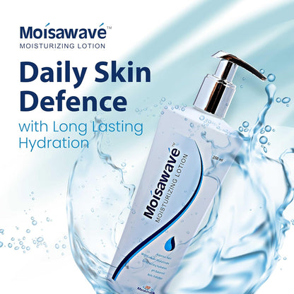 Moisawave Moisturizing lotion |for Hands and Body | Non -Greasy with Sodium Hyaluronate | for Long Lasting Hydration | SLS & Paraben free suitable for all Skin Types | 250ml