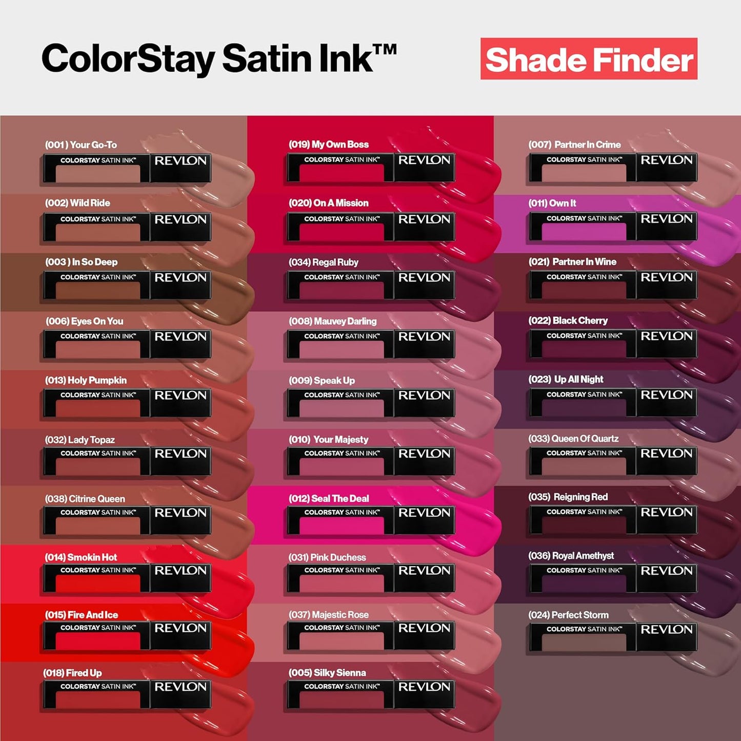 Revlon ColorStay Satin Ink Liquid Lipstick | Longlasting 16 Hrs| Smudge Proof | Vitamin E- Silky Sienna 5ml