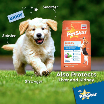 PetStar Puppy 3 kg Dry Milk & Wheat Dog Food