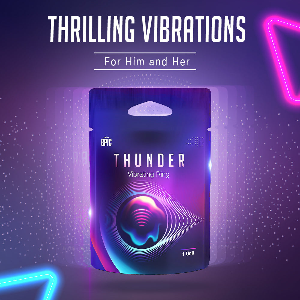 Manforce Epic ThinX Ultra Thin Condoms (3 Pack) + Thunder Ring
