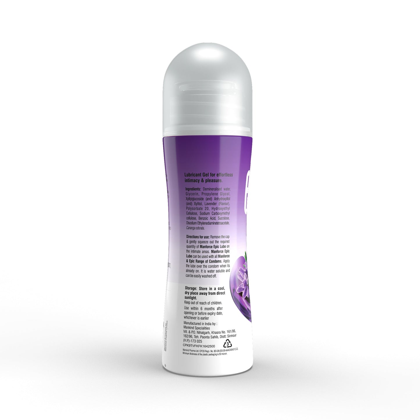 Manforce Sunny Ribbed & Dotted Condoms (10 Pack) + Lavender Lube