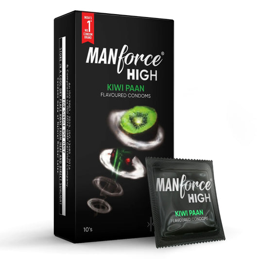 Manforce High Kiwi Paan Condoms - 2N (10 Sheets)