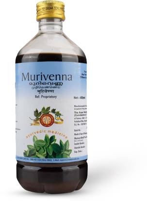 THE ARYA VAIDYA PHARMACY (COIMBATORE) LIMITED AVP Murivenna Oil -450ML|For BurnsCutsWounds and Sprains|Aloe Vera|Coconut Oil