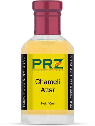 PRZ Chameli Attar Roll-on For Unisex (10 ML) - Pure Natural Premium Quality Perfume (Non-Alcoholic) Floral Attar  (Chameli)