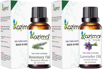 KAZIMA Combo Set of Rosemary Oil and lavender Essential Oil ( Each 15ml )  (15 ml)