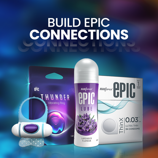 Manforce Epic ThinX 3s (x2) + Lavender lube (x1) + Thunder vibrating ring (x1)