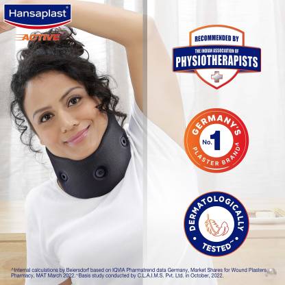 HANSAPLAST Active Cervical Neck Support for Long Lasting Pain Relief Skin Friendly Neck Support