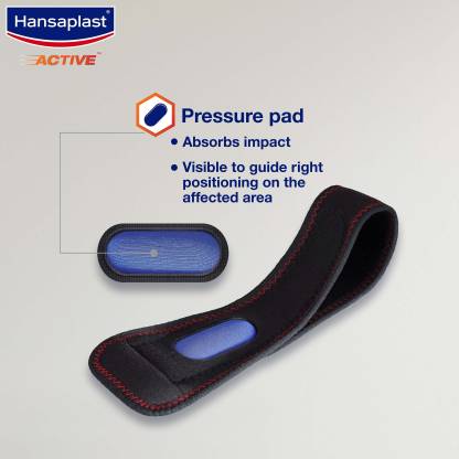 HANSAPLAST Active Tennis Elbow Support with Pressure Pad for Long Lasting Pain Relief Elbow Support