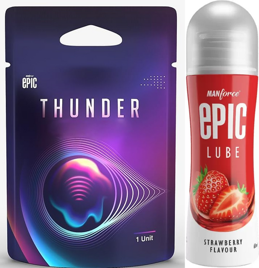 Manforce Epic Thunder Ring + Strawberry Lube