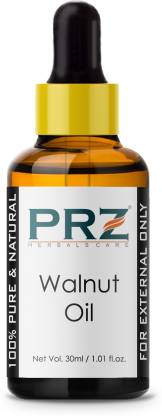 PRZ WALNUT Cold Pressed Carrier Oil (30ML) - தோல் பராமரிப்பு மற்றும் முடி பராமரிப்புக்கான தூய இயற்கை மற்றும் சிகிச்சை தர எண்ணெய் (30 மில்லி)