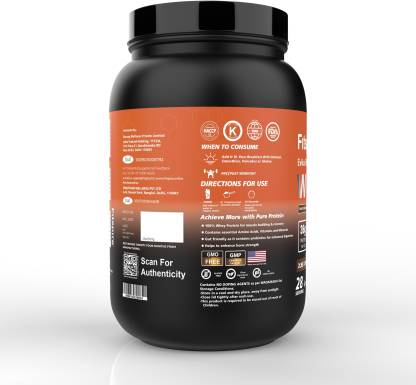 Fitspire Evika Fit Super Pro plus  36g Protein  Muscle Growth  Recovery Whey Protein  (1 kg Kesar Pista)