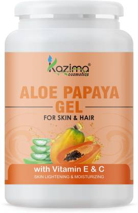 KAZIMA Aloe Papaya Gel with Aloe Vera Papaya & Vitamin C E for Face Skin & Hair  (1 kg)