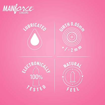 Manforce Ultra Feel Bubblegum Flavoured Condoms 10 துண்டுகள்