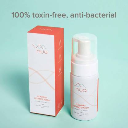 Nua Foaming Intimate Wash Enriched with Aloe Vera and Lactic Acid 100ml || Toxin-free Paraben-free and Sulphate-free || Anti-Bacterial and prevents infections Intimate Wash  (100 ml)