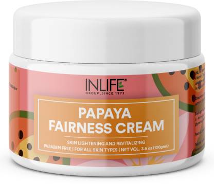 Inlife Natural Papaya Skin Lightening and Revitalizing Fairness Cream  (100 g)