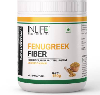 Inlife Fenugreek Fiber Powder from Fenugreek Seed Weight Management Gut DigestiveHealth  (150 g)