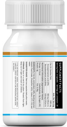 Inlife Omega 3 Fish Oil (500mg) 60 Capsules Supplement  (500 mg)