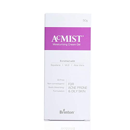 Brinton AcMist Moisturizing Cream Gel for Acne Prone and Oily Skin Skin Cream Moisture Cream Moisturizing Cream Dry Skin Cream Skin Care Cream 50 g