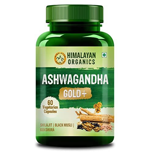 Himalayan Organics Ashwagandha Gold | Supports Strength Energy & Immunity | 60 Veg Capsules