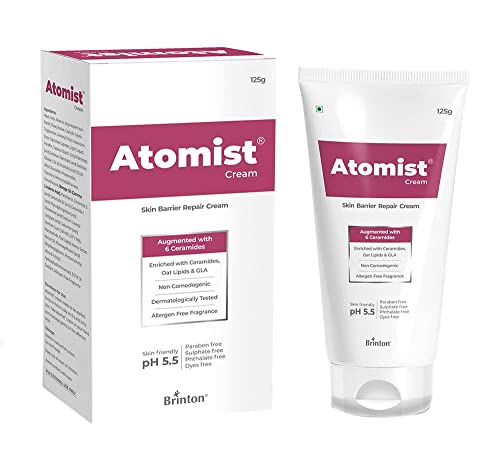 Brinton Atomist Skin Barrier Repair Cream 125 gm | Enriched with Ceramides Oats Lipids & GLA