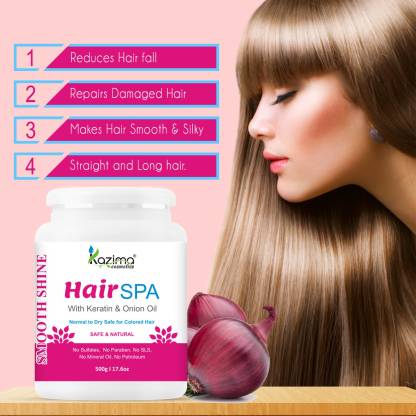 KAZIMA Hair SPA with Keratin & Onion Oil for Smooth Shiny & Silky Hair  (500 g)