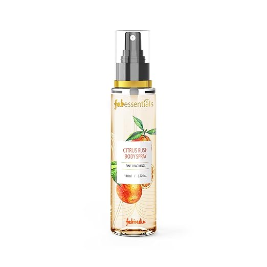 Fabessentials Citrus Rush Body Spray | Fine Fragrance for Refreshing Energising & Rejuvenating Skin All-Day Long - 110 ml